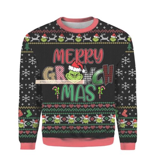 Grinch 2022 Ugly Christmas 3D Sweatshirt