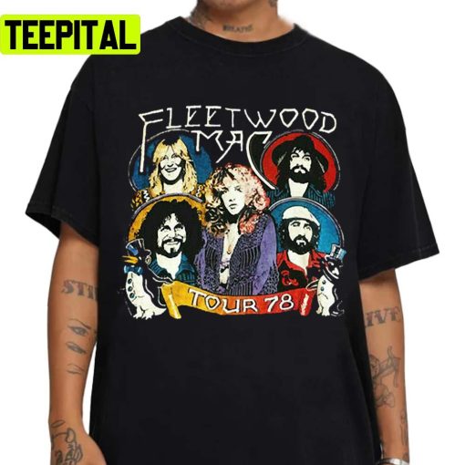 Group Mac Potrait The 78′ Tour Fleetwood Mac Unisex Sweatshirt