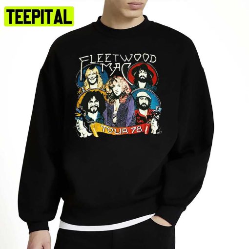 Group Mac Potrait The 78′ Tour Fleetwood Mac Unisex Sweatshirt