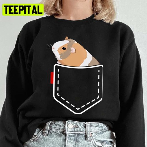 Guinea Pocket Funny Pig Design Unisex Sweatshirt