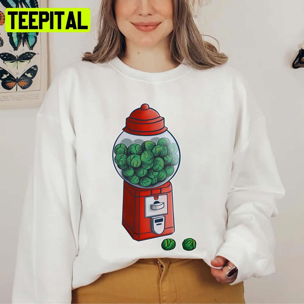 Gumball Brussel Sprouts Alternative Chrimbo Sweets Design Unisex Sweatshirt