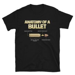 Gun Lover Gift Anatomy Of A Pew Bullet Gun Shirt