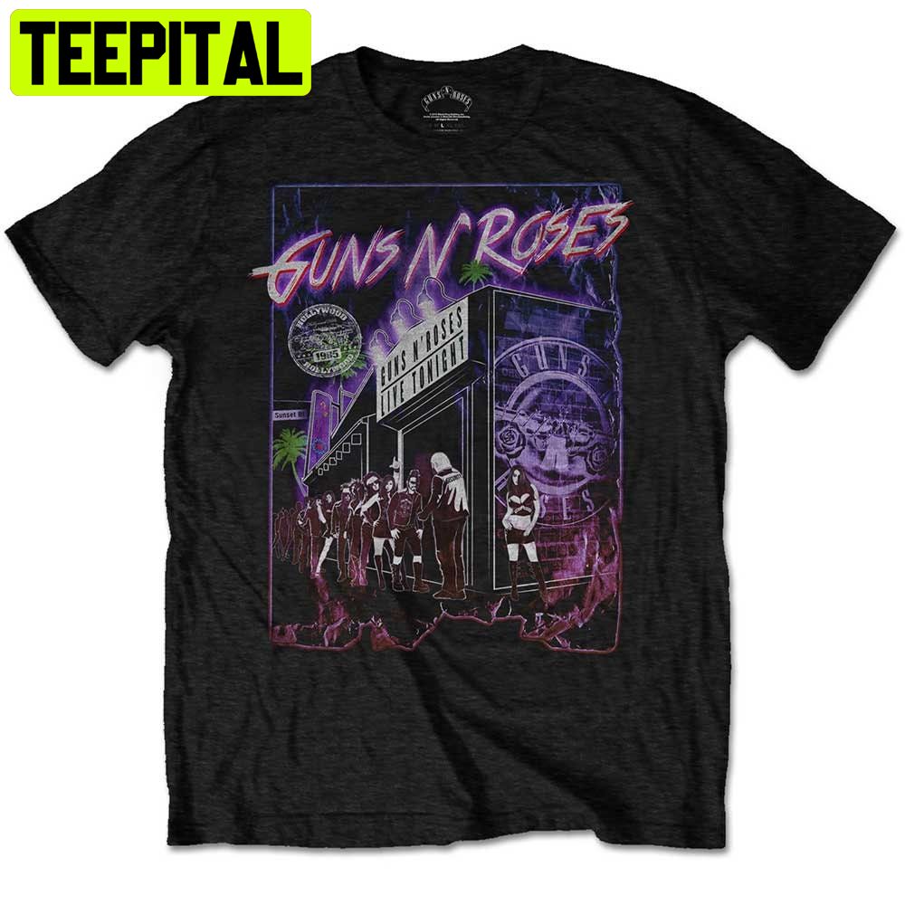Guns N Roses Live On Sunset Boulevard Slash Trending Unisex Shirt
