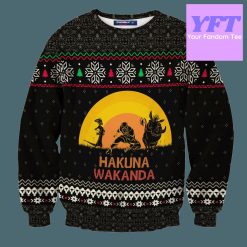 Hakuna Wakanda Xmas 3d Ugly Christmas Sweater