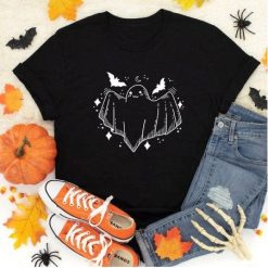 Halloween Ghost Spooky Season Ladies Shirt