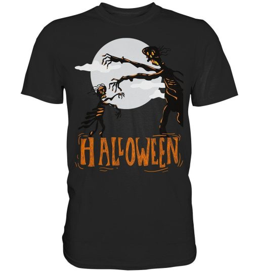 Halloween Mummies on the road Halloween creepy Premium Shirt