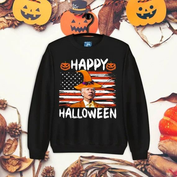 Halloween Party Funny Joe Biden Confused Merry Thanksgiving For Sweatshirt