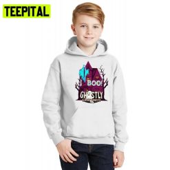 Happy Ghostly Greetings Halloween Illustration Hoodie