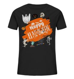 Happy Halloween Creepy Zombie Skeleton T-Shirt