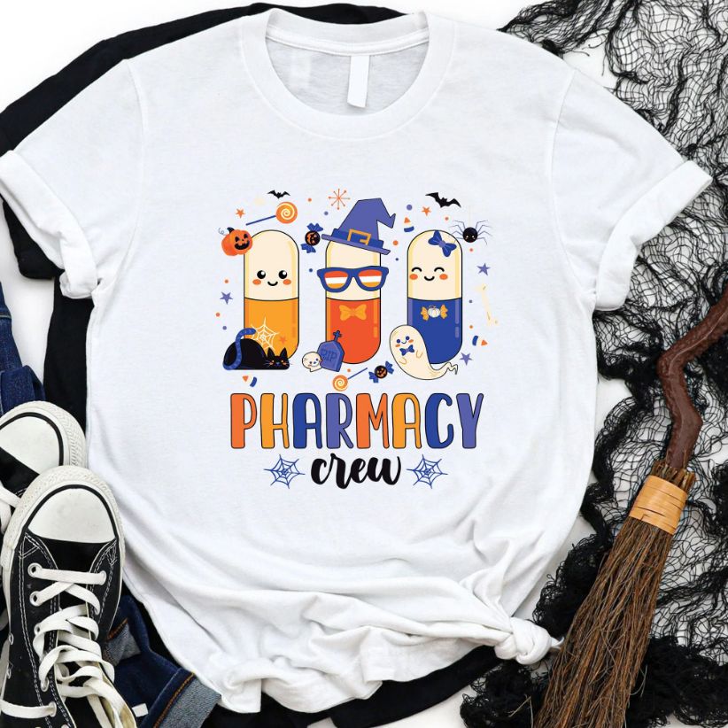 Happy Halloween Pharmacy Crew Shirt