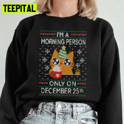 Happy Xmas Morning Knit Pattern Ugly Unisex Sweatshirt