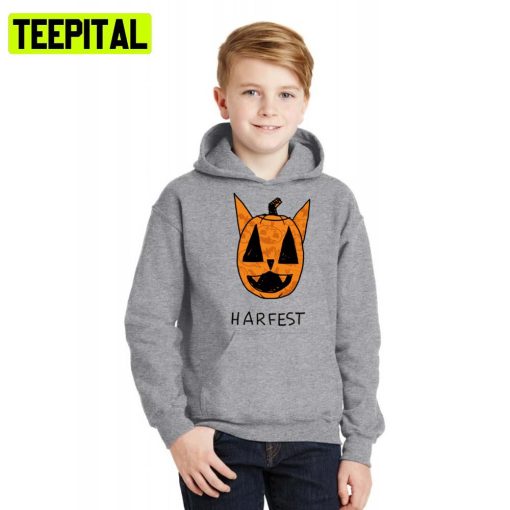 Harfest Pumpkin Night In The Woods Halloween Hoodie