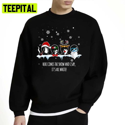 Here Comes The Snow Rock And Roll Unisex Sweatshirt