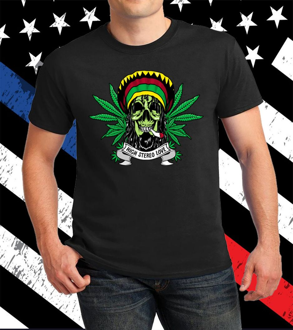 High Stereo Love Funny Marijuana T-Shirt