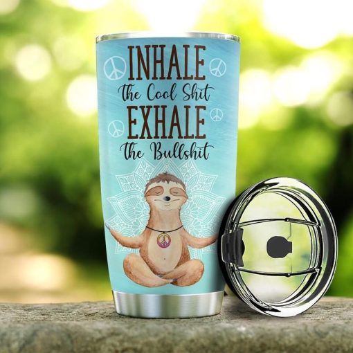 Hippie Inhale Sloth Stainless Steel Cup