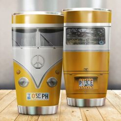 Hippie Peace Custom Stainless Steel Cup