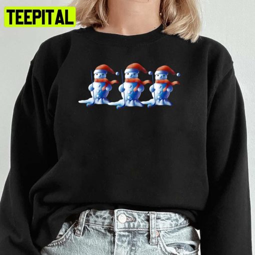 Hockey Snowman Three Team Sport Unisex Sweatshirt