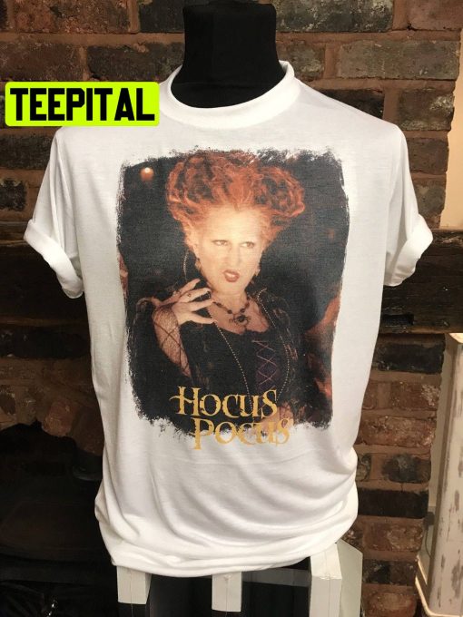 Hocus Pocus Winifred Sanderson Available Bette Midler Halloween Trending Unsiex T-Shirt