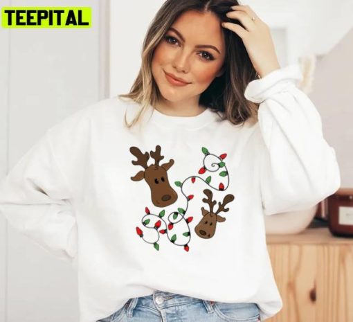 Holiday Deer Christmas Design Xmas Unisex Sweatshirt