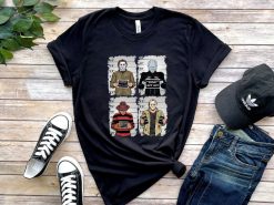 Horror Mugshot Movie Characters Halloween Shirt