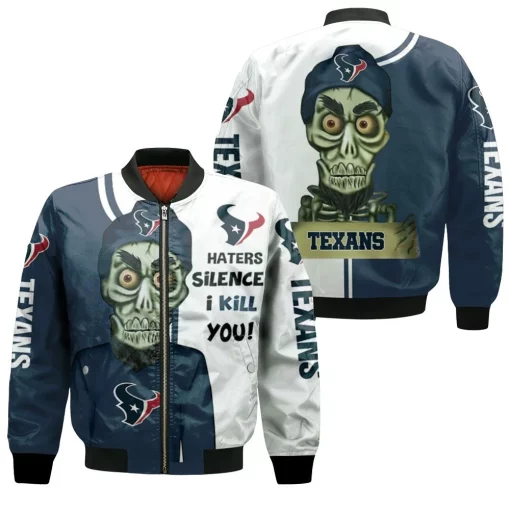 Houston Texans Haters I Kill You 3d Bomber Jacket