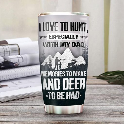 Hunting Dad and Son Stainless Steel Cup