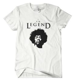 I Am Legend Jimi Hendrix Gitarre Woodstock Graphic970 Fun Kult Rock Star S Unisex T-Shirt