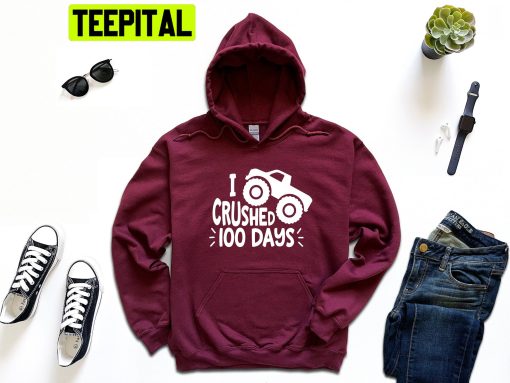 I Crushed 100 Days Of School Trending Unisex Hoodie