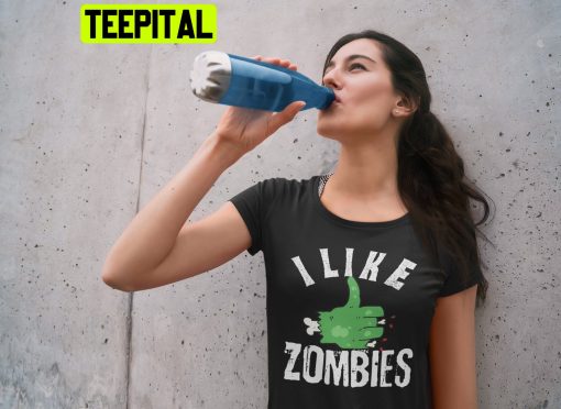 I Like Zombies HalloweenTrending Unisex Shirt