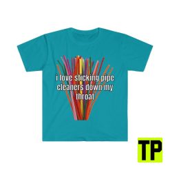 I Love Sticking Pipe Cleaners Down My Throat Meme Unisex Shirt