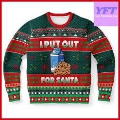 I Put Out For Santa Morning Humor Couple Xmas Eve 3d Ugly Christmas Sweater