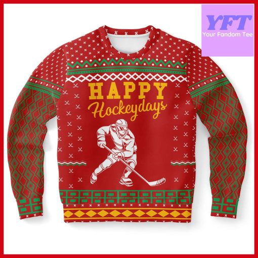 Ice Hockey Lovers Hockey For Xmas 3d Ugly Christmas Sweater