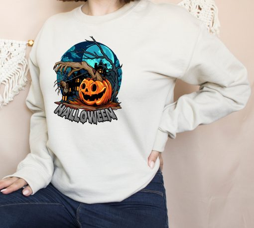 Iconic Art Spooky Season Funny Pumpkin Halloween Unisex Sweatshirt