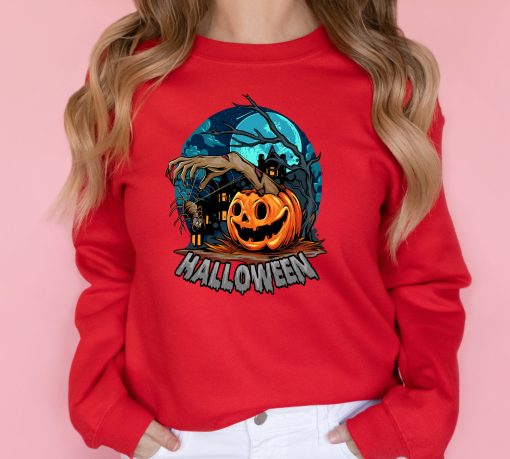 Iconic Art Spooky Season Funny Pumpkin Halloween Unisex Sweatshirt