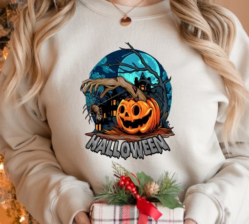 Iconic Art Spooky Season Funny Pumpkin Halloween Unisex Sweatshirt