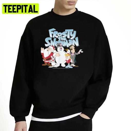 Iconic Characters In Christmas Group Shot Logo Unisex Sweatshirt