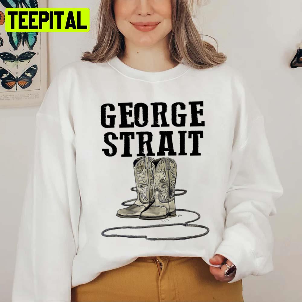Iconic Cowboy Boots George Strait Unisex Sweatshirt