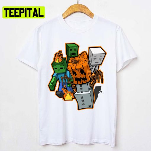 Iconic Illuatration Monsters Minecraft Fun Game Unisex T-Shirt