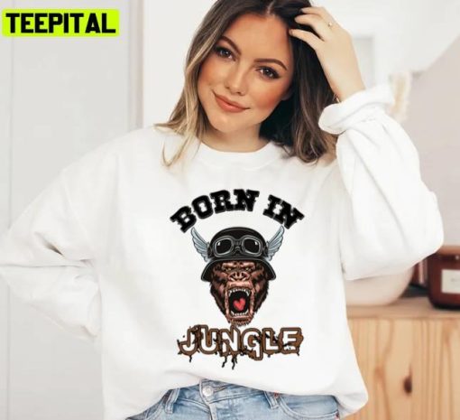 Iconic Trending Copie De Gorilla Born In Jungle Unisex Sweatshirt