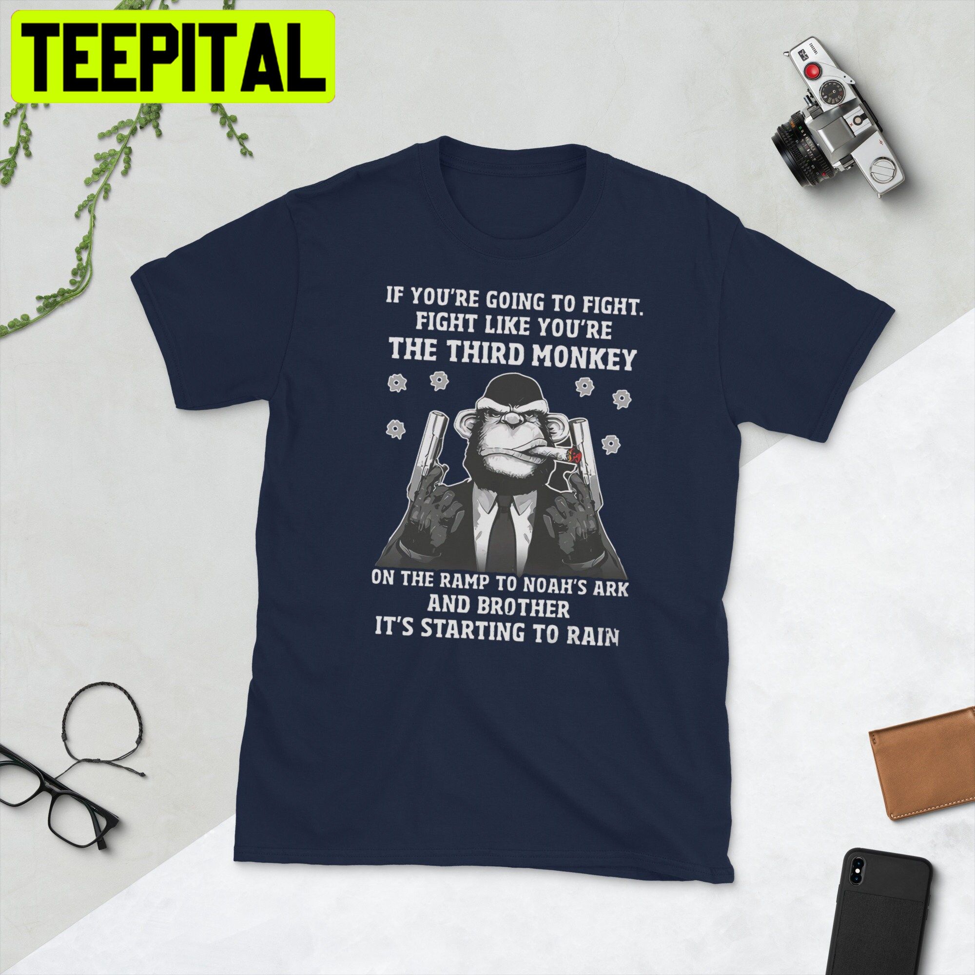 If You’re Going To Fight Fight Like The Third Monkey Trending Unisex Shirt