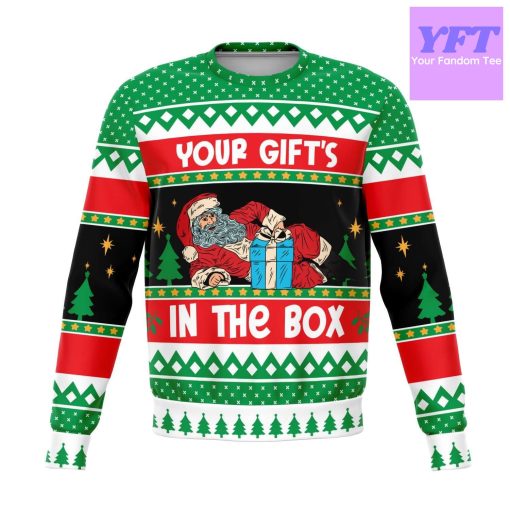 In The Box Naughty For For Meme 3d Ugly Christmas Sweater