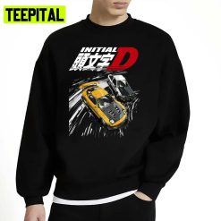 Initial D Mountain Drift Racing Tandem Ae86 Vs Fd Rx 7 Unisex Sweatshirt