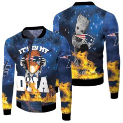 It My New England Patriots Dna Groot 3d Jersey Fleece Bomber Jacket