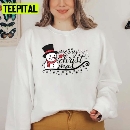 It’s Just Snow Merry Christmas Snowman Unisex Sweatshirt