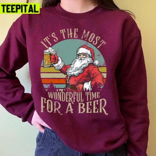 It’s The Most Wonderful Time For A Beer Beer Lovers Unisex Sweatshirt