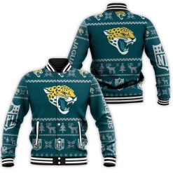 Jacksonville Jaguars Nfl Ugly Sweatshirt Christmas 3d Baseball Jacket