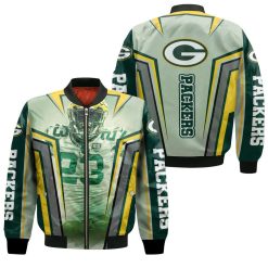 Jaire Alexander 23 Green Bay Packers 3d Bomber Jacket