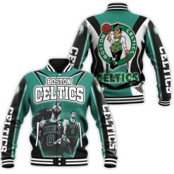 Jayson Tatum 0 Boston Celtics Baseball Jacket