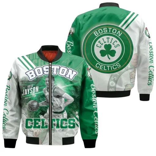 Jayson Tatum 0 Boston Celtics For All Star Bomber Jacket