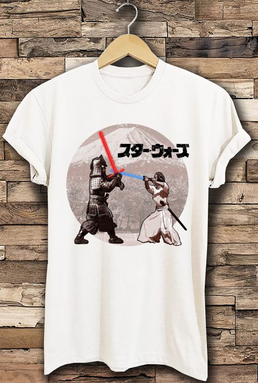 Jedi Light Saber Samurai Swords Princess Leia Jedi Knight Jedi Baby Yoda The Mandalorian Unisex T-Shirt